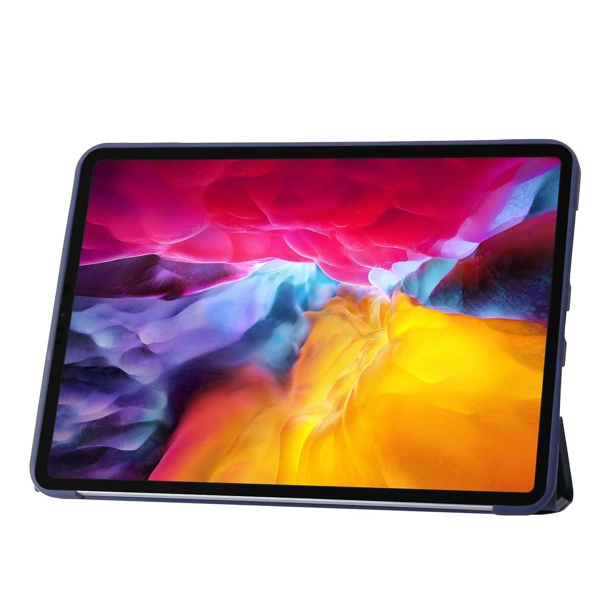 For iPad Pro 11 2025 / 2024 TPU Deformation Flip Leather Tablet Case with Holder(Dark Blue)