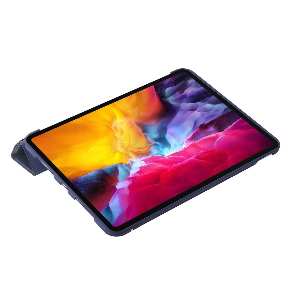 For iPad Pro 11 2025 / 2024 TPU Deformation Flip Leather Tablet Case with Holder(Dark Blue)