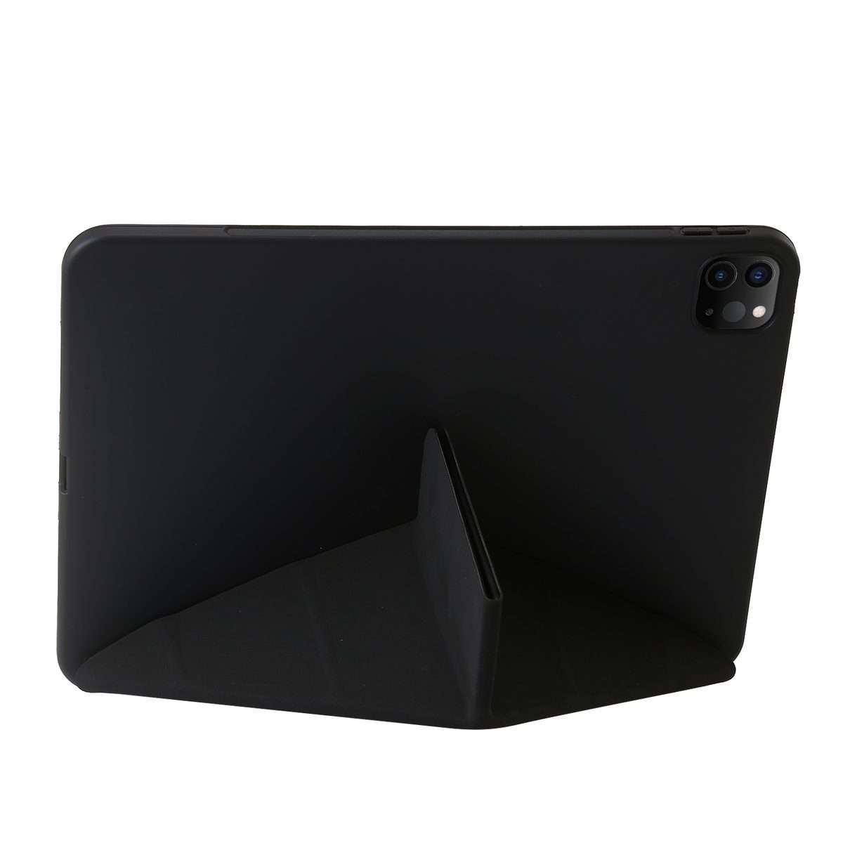 For iPad Pro 13 2025 / 2024 TPU Deformation Flip Leather Tablet Case with Holder(Black)