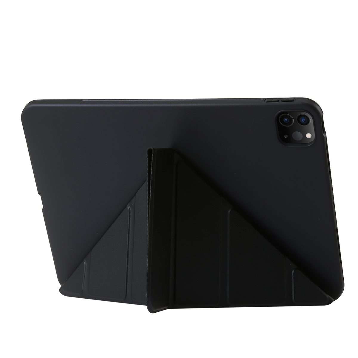 For iPad Pro 13 2025 / 2024 TPU Deformation Flip Leather Tablet Case with Holder(Black)