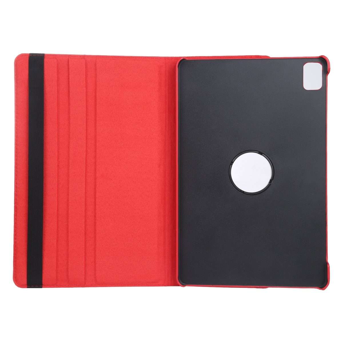 For iPad Pro 13 2025 / 2024 360 Degree Rotation Litchi Texture Leather Tablet Case with ... (Red)