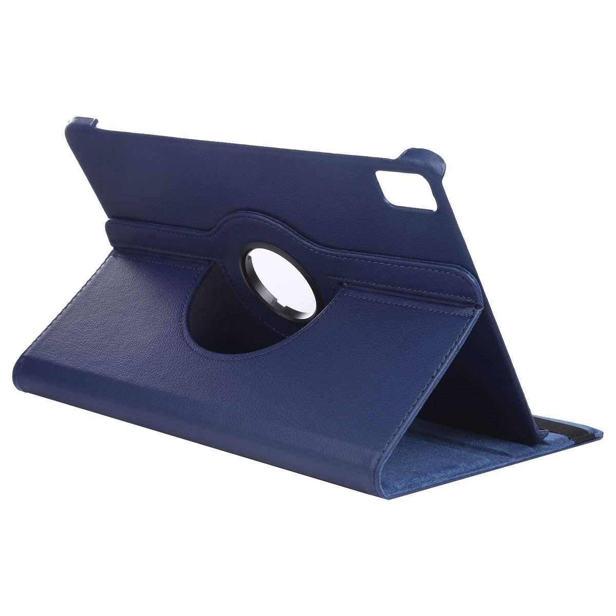 For iPad Pro 13 2025 / 2024 360 Degree Rotation Litchi Texture Leather Tablet Case ... (Dark Blue)