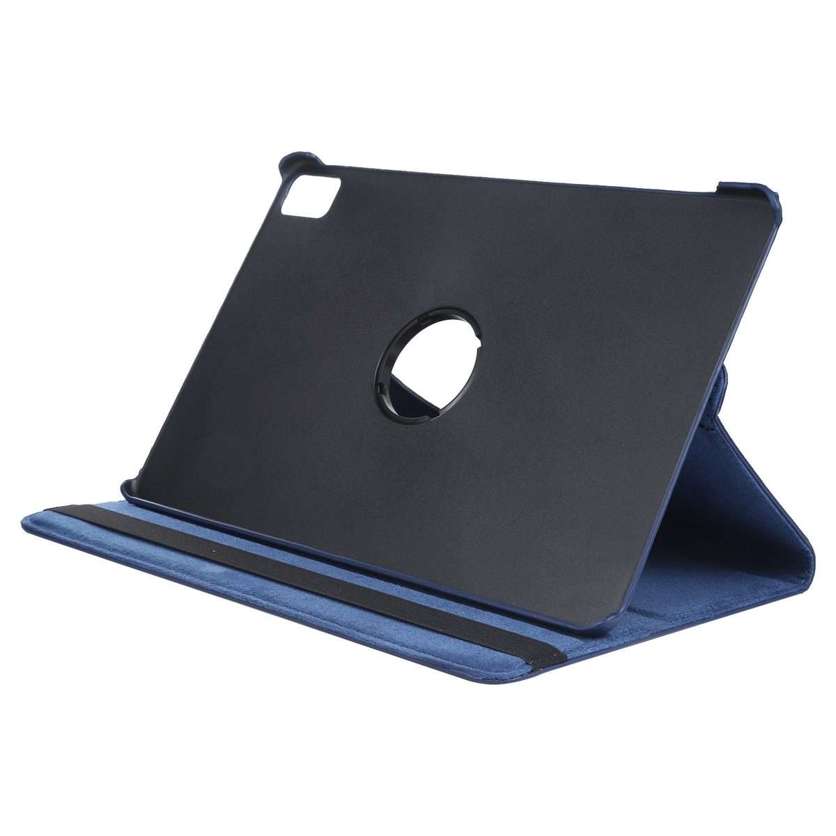 For iPad Pro 13 2025 / 2024 360 Degree Rotation Litchi Texture Leather Tablet Case ... (Dark Blue)