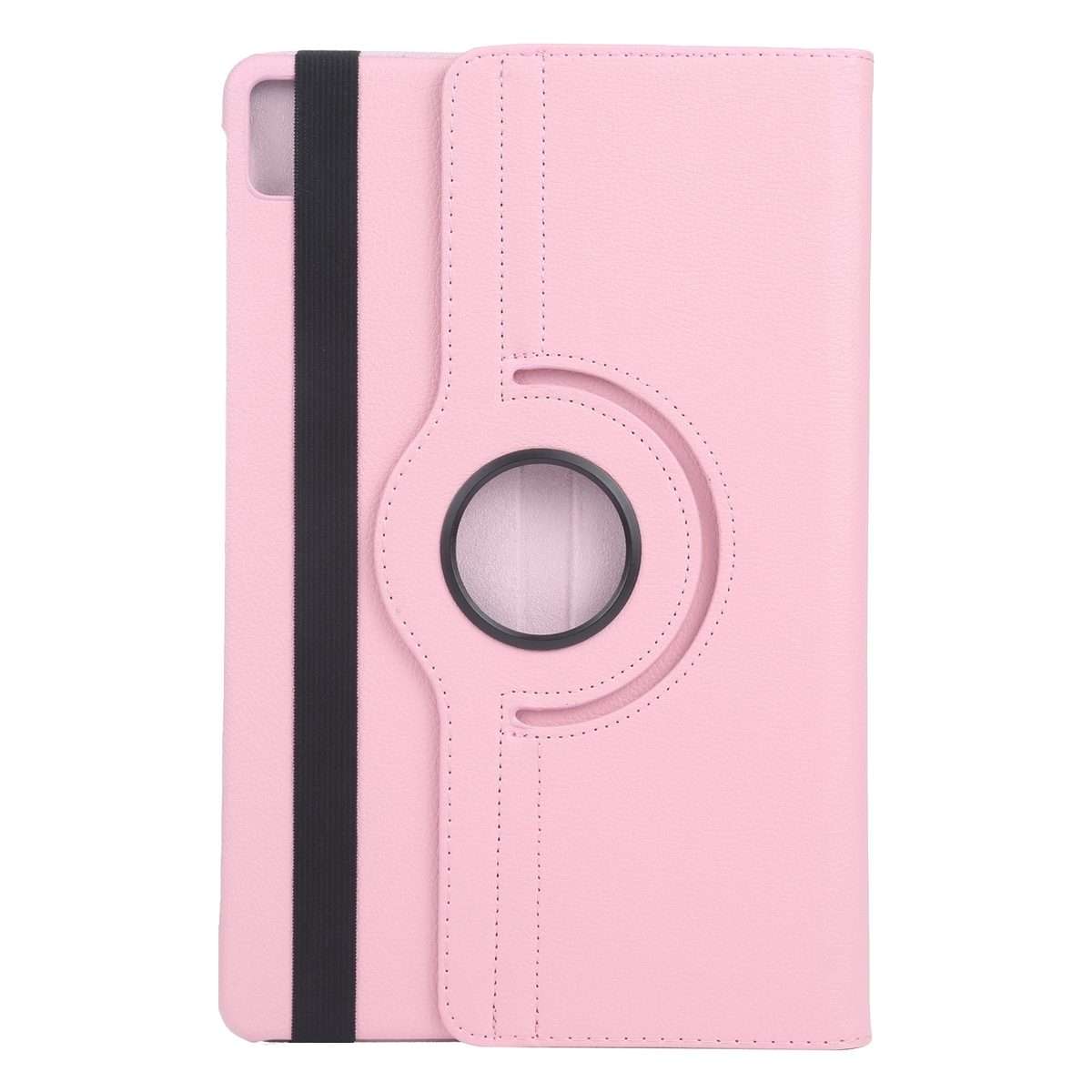 For iPad Pro 13 2025 / 2024 360 Degree Rotation Litchi Texture Leather Tablet Case with ... (Pink)