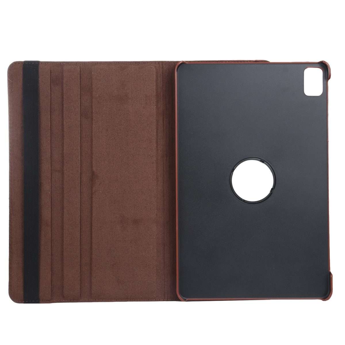 For iPad Pro 13 2025 / 2024 360 Degree Rotation Litchi Texture Leather Tablet Case wit ... (Brown)