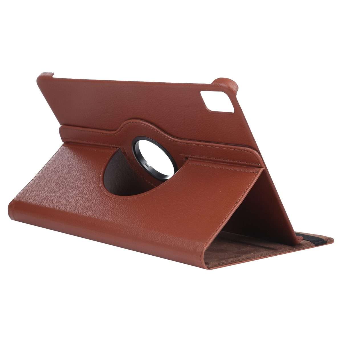 For iPad Pro 13 2025 / 2024 360 Degree Rotation Litchi Texture Leather Tablet Case wit ... (Brown)