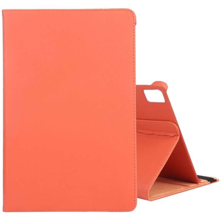 For iPad Pro 13 2025 / 2024 360 Degree Rotation Litchi Texture Leather Tablet Case wi ... (Orange)
