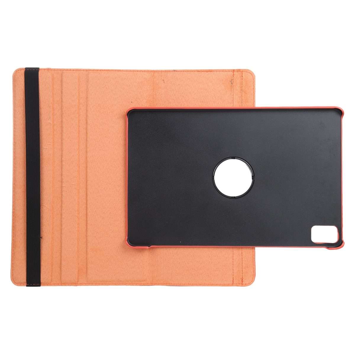 For iPad Pro 13 2025 / 2024 360 Degree Rotation Litchi Texture Leather Tablet Case wi ... (Orange)