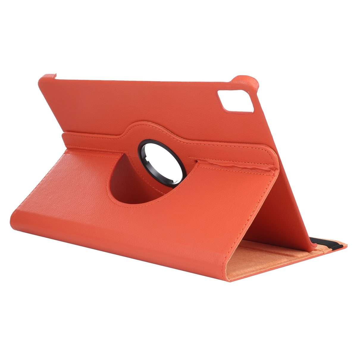 For iPad Pro 13 2025 / 2024 360 Degree Rotation Litchi Texture Leather Tablet Case wi ... (Orange)