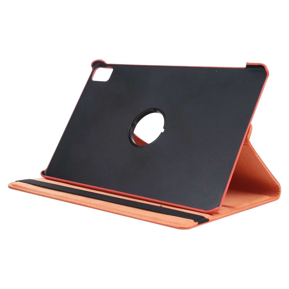 For iPad Pro 13 2025 / 2024 360 Degree Rotation Litchi Texture Leather Tablet Case wi ... (Orange)