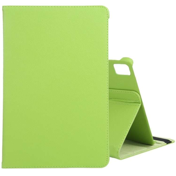 For iPad Pro 13 2025 / 2024 360 Degree Rotation Litchi Texture Leather Tablet Case wit ... (Green)