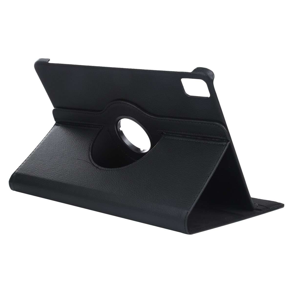 For iPad Pro 13 2025 / 2024 360 Degree Rotation Litchi Texture Leather Tablet Case wit ... (Black)
