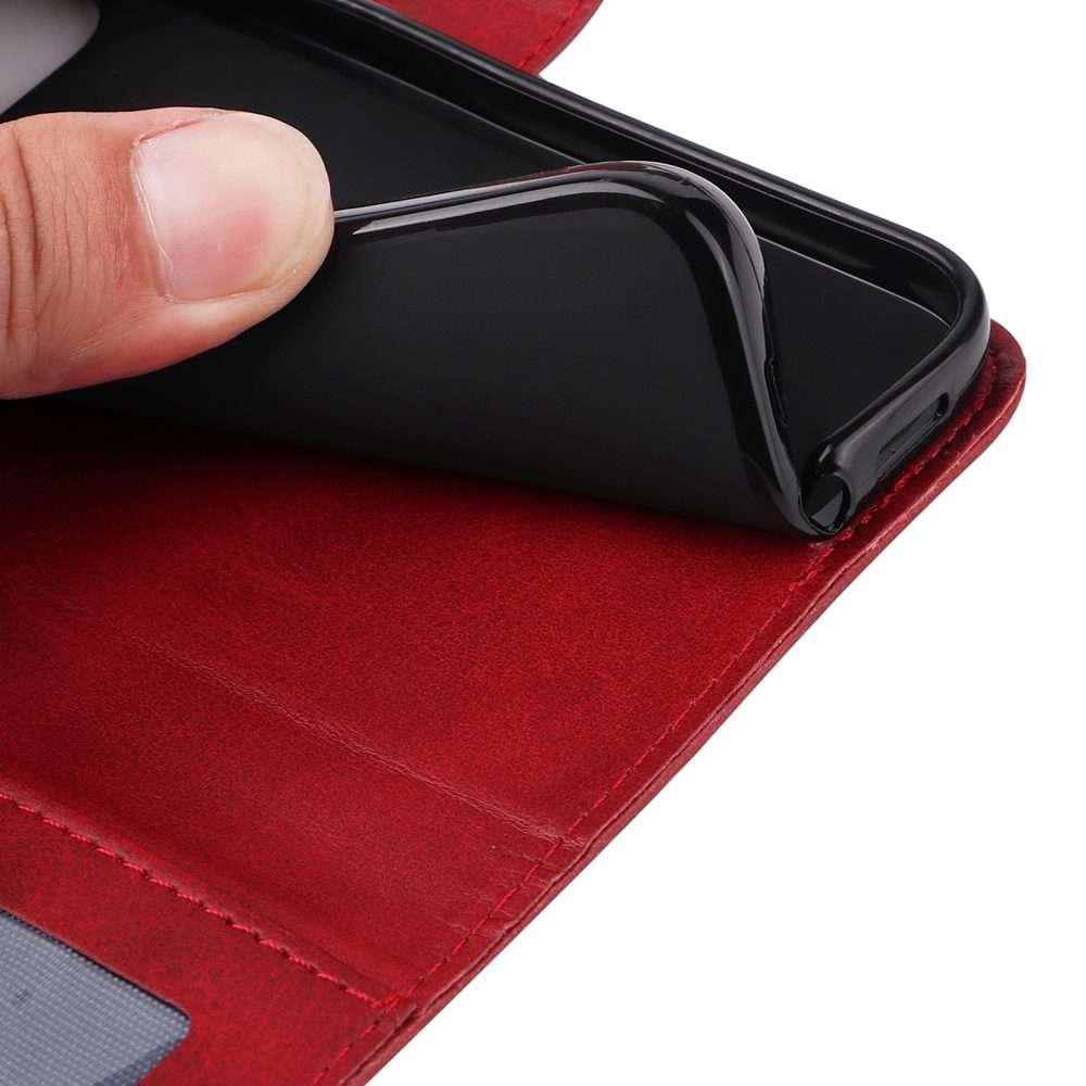 For iPhone 16 Pro Max Classic Calf Texture Flip Leather Phone Case(Red)
