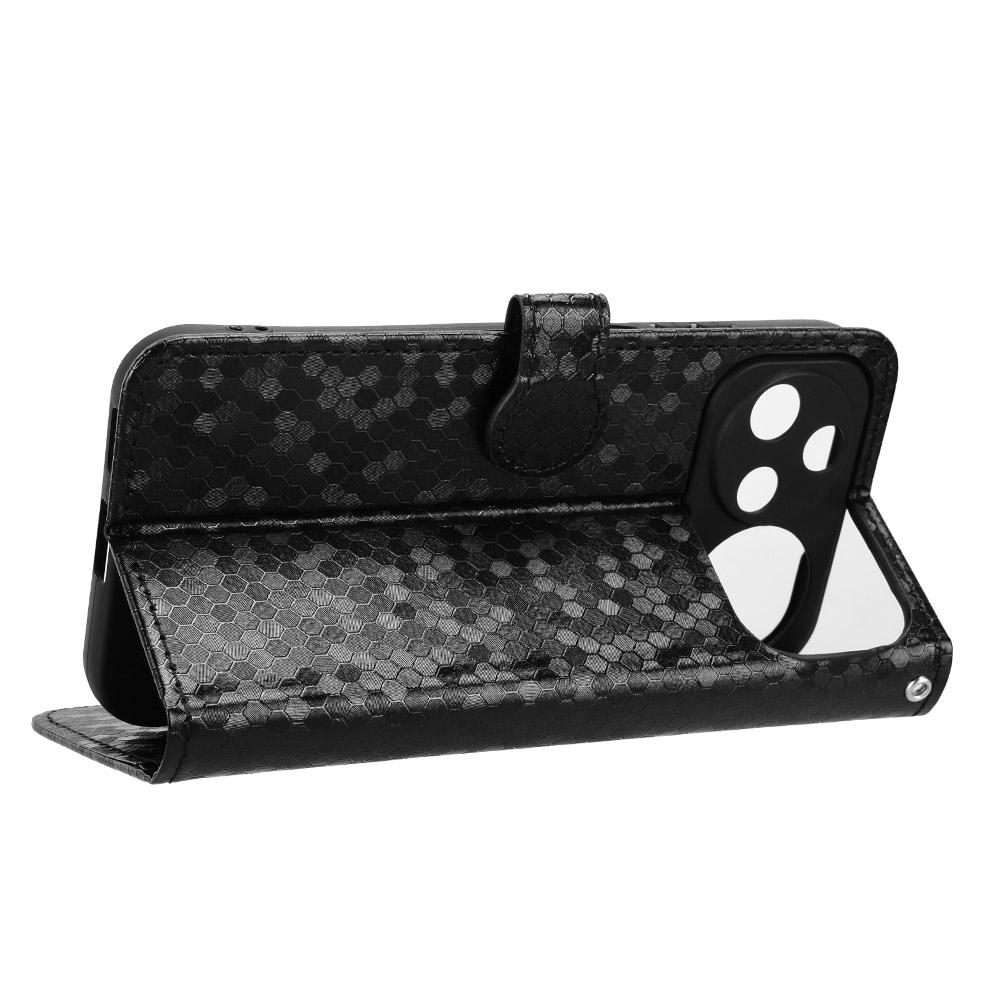 For Huawei nova 15 Pro / Ultra Honeycomb Dot Texture Leather Phone Case(Black)