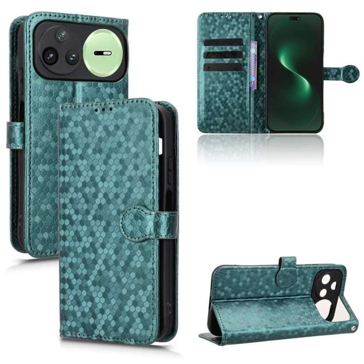 For Huawei nova 15 Pro / Ultra Honeycomb Dot Texture Leather Phone Case(Green)
