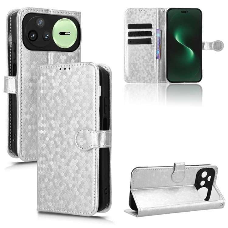 For Huawei nova 15 Pro / Ultra Honeycomb Dot Texture Leather Phone Case(Silver)