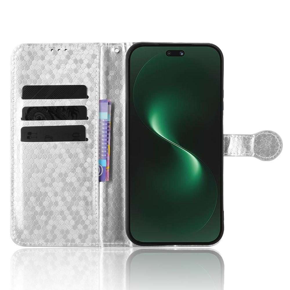 For Huawei nova 15 Pro / Ultra Honeycomb Dot Texture Leather Phone Case(Silver)
