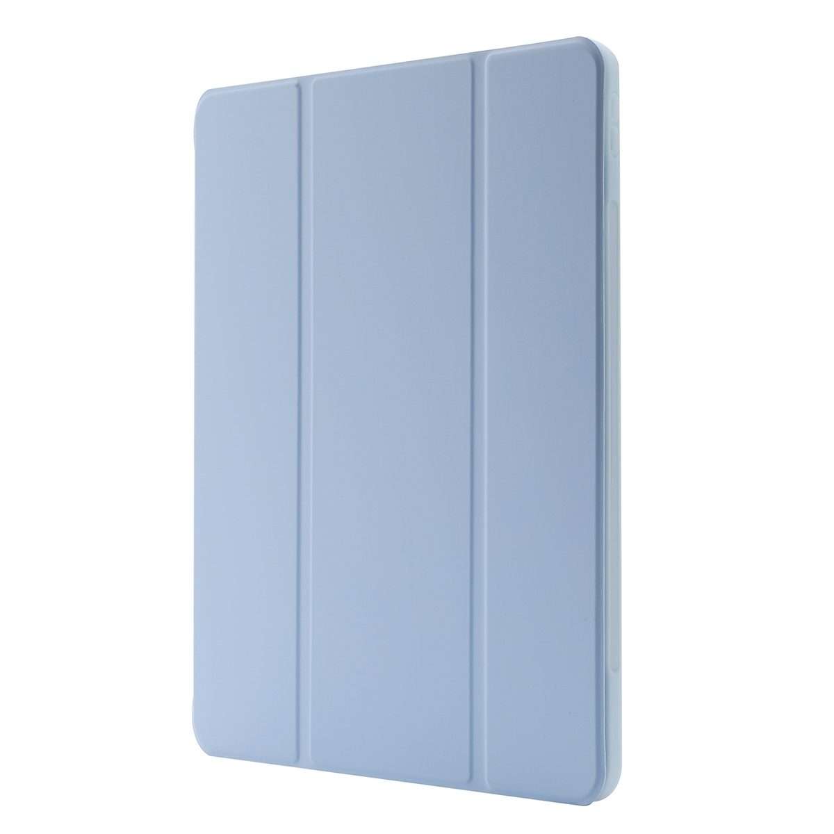 For iPad Air 11 2026 / 2025 / 2024 Skin Feel Tri-fold Leather Tablet Case with Pe ... (Light Blue)