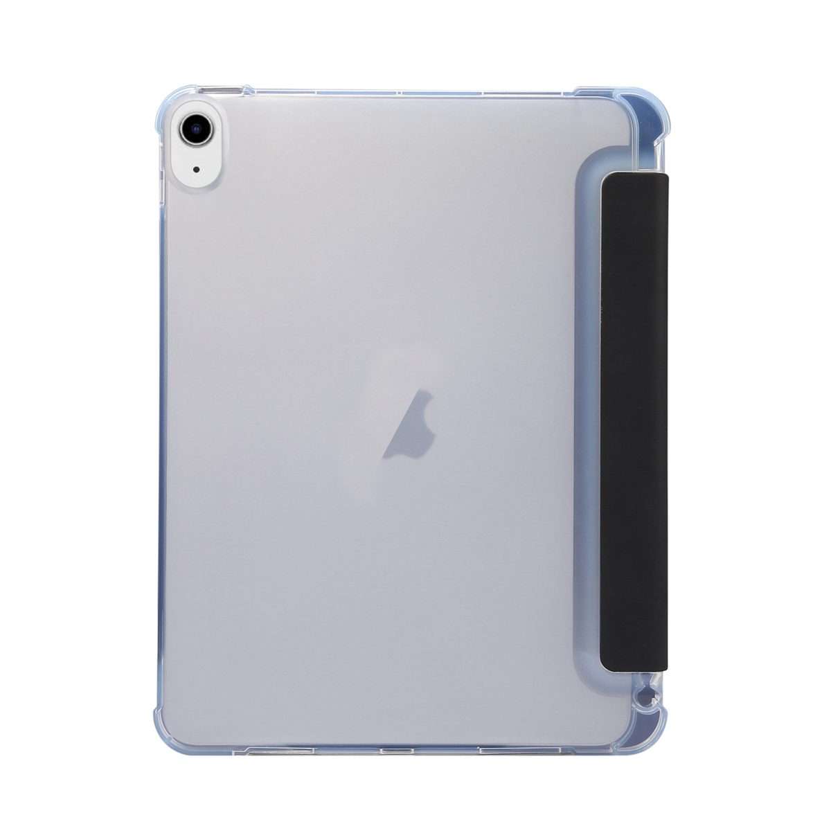 For iPad Air 11 2025 / 2024 3-folding Electric Pressed Skin Texture Leather Tablet Case(Black)