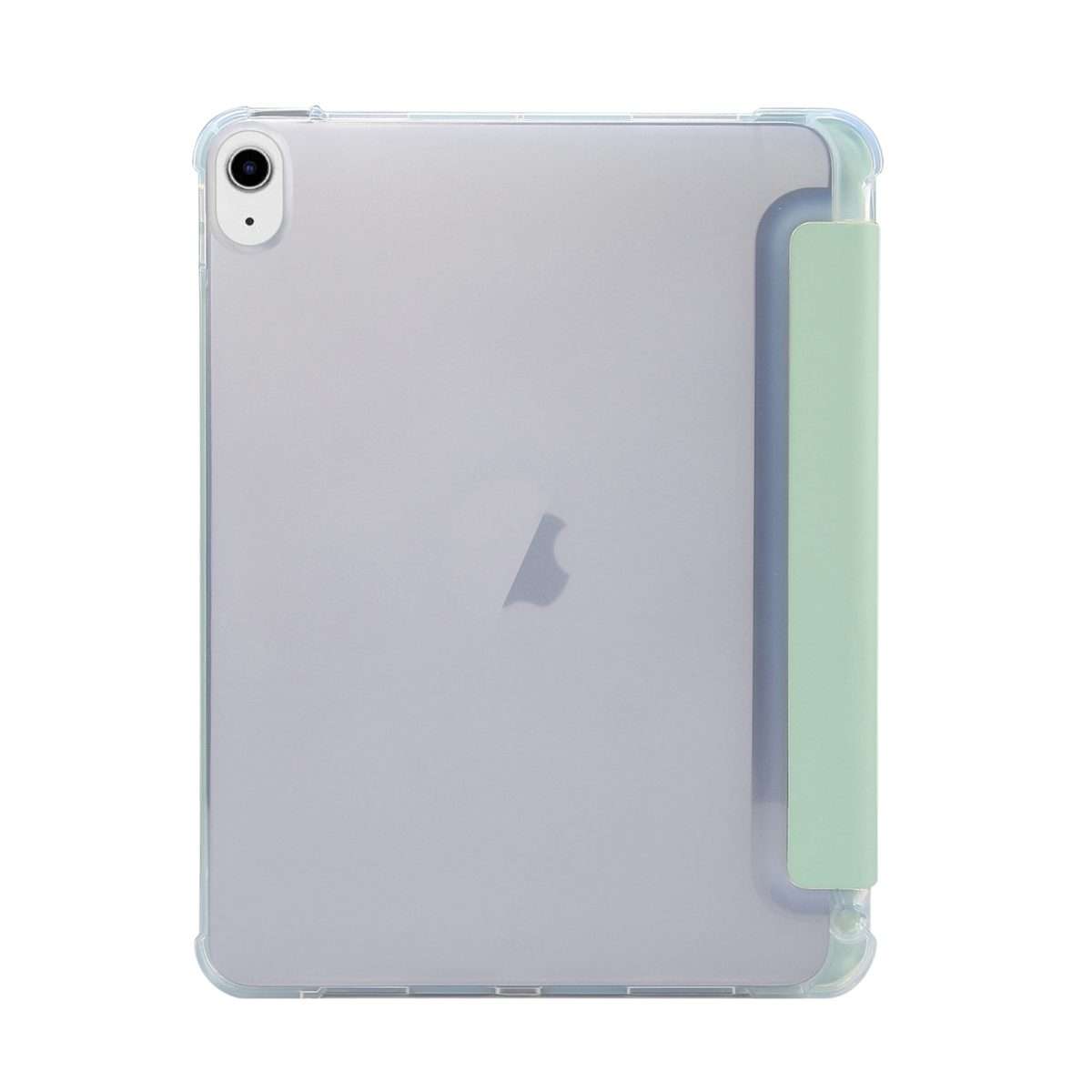 For iPad Air 11 2025 / 2024 3-folding Electric Pressed Skin Texture Leather Tablet Case(Green)
