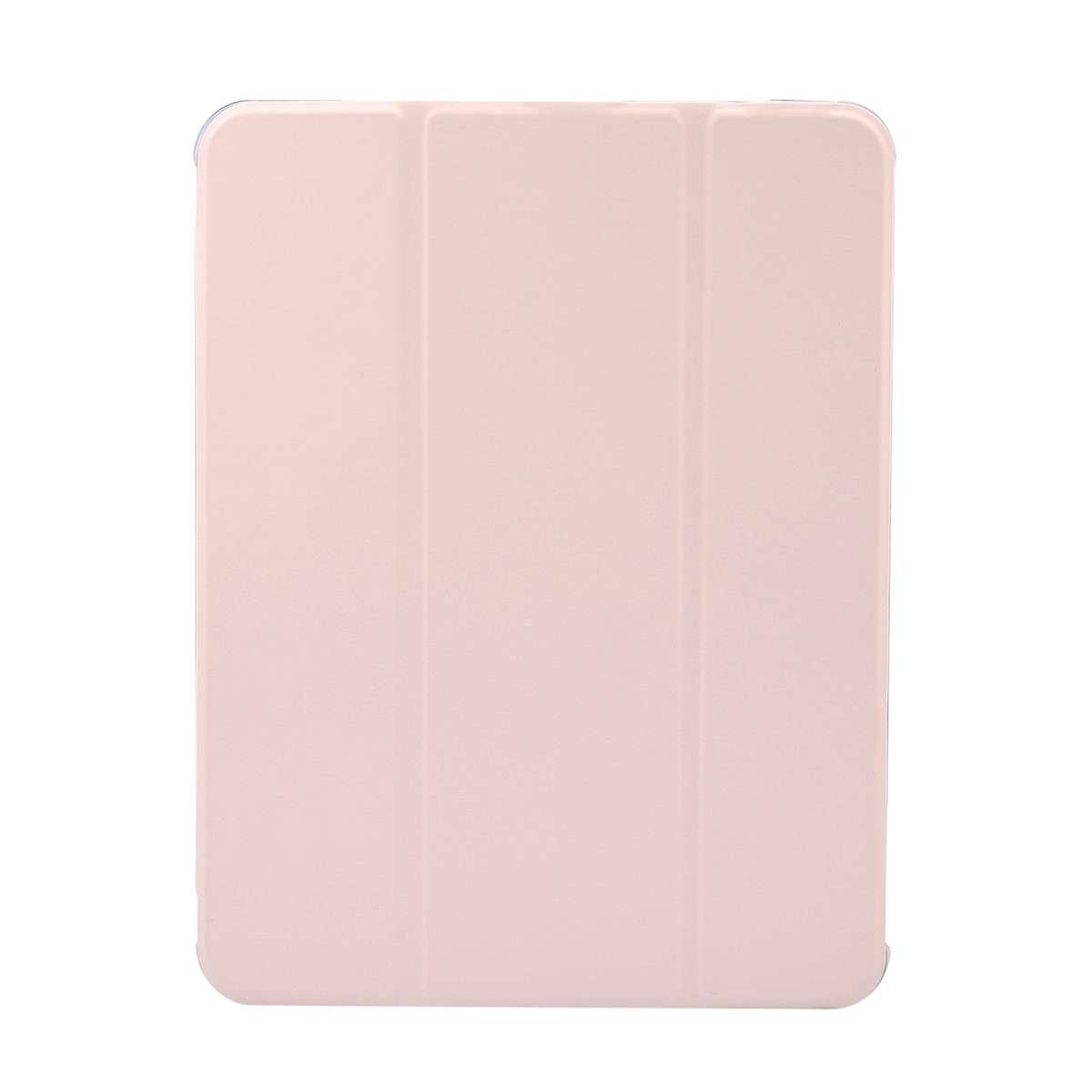 For iPad Air 11 2025 / 2024 3-folding Electric Pressed Skin Texture Leather Table ... (Light Pink)