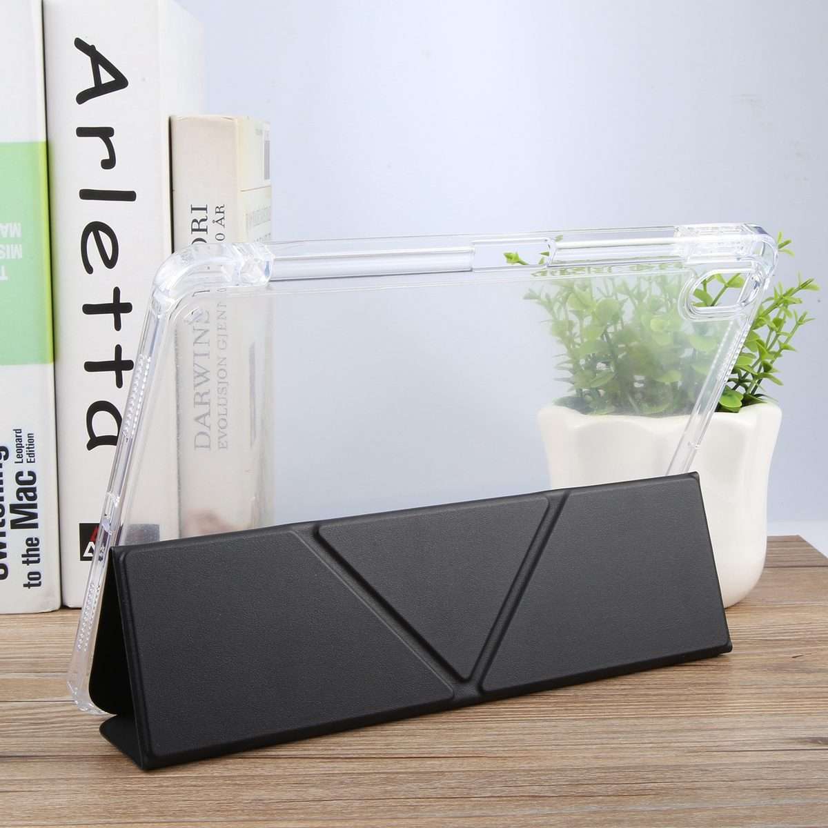 For iPad Pro 13 2025 / 2024 GEBEI Deformation Leather Tablet Case(Black)