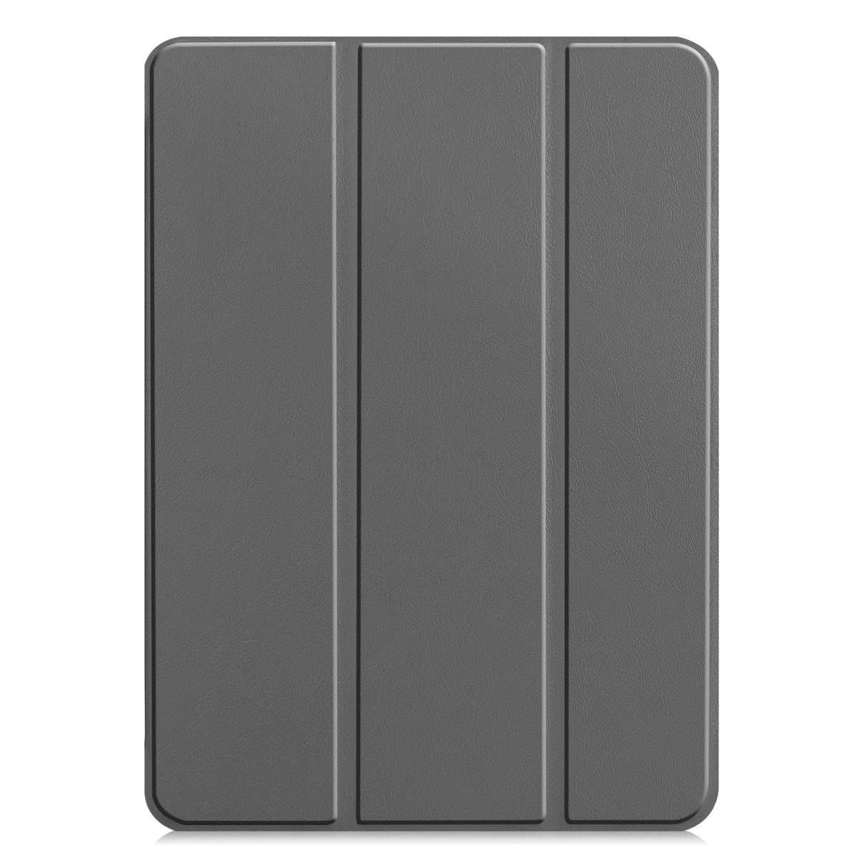For iPad Pro 13 2025 / 2024 Custer Pure Color 3-Fold Holder Smart Leather Tablet Case(Grey)