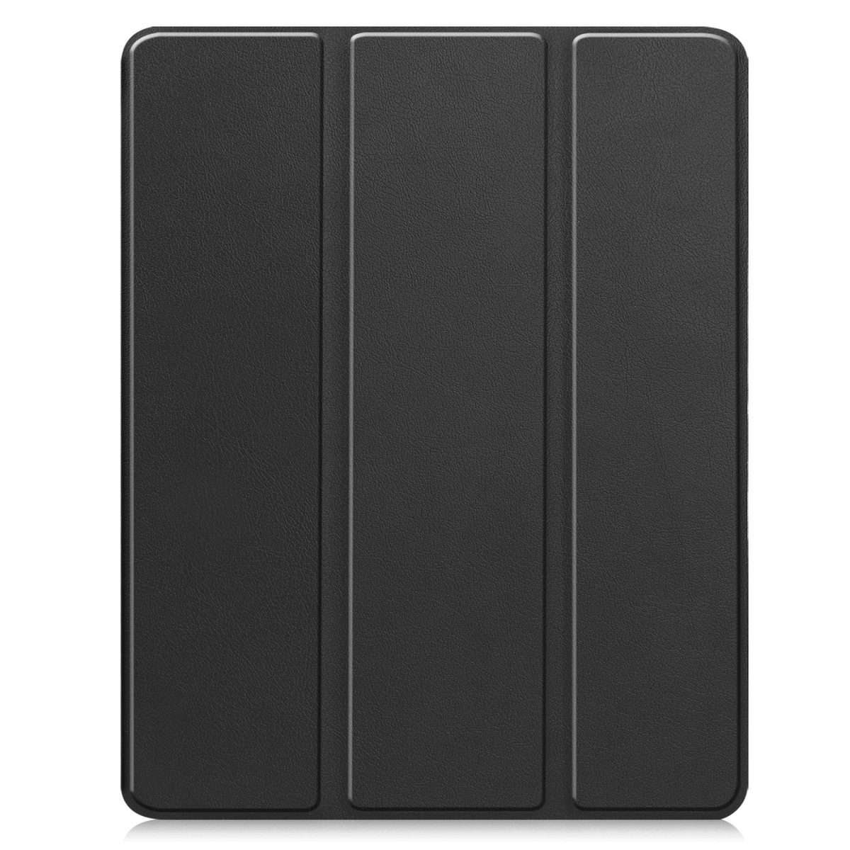 For iPad Pro 13 2025 / 2024 Custer TPU Pure Color 3-Fold Holder Smart Leather Tablet C ... (Black)