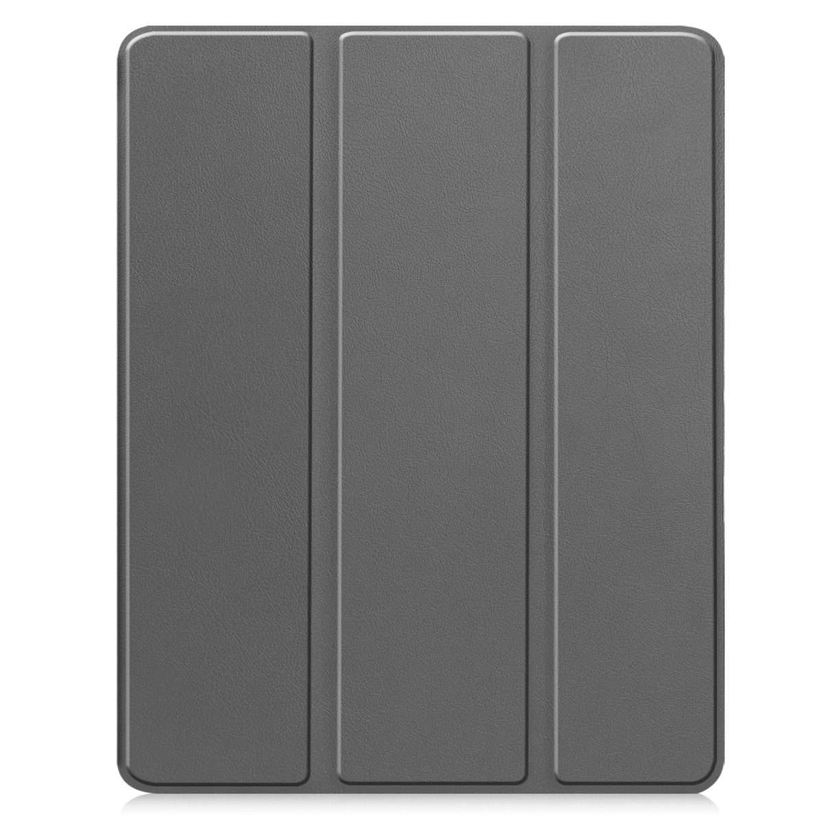 For iPad Pro 13 2025 / 2024 Custer TPU Pure Color 3-Fold Holder Smart Leather Tablet Ca ... (Grey)