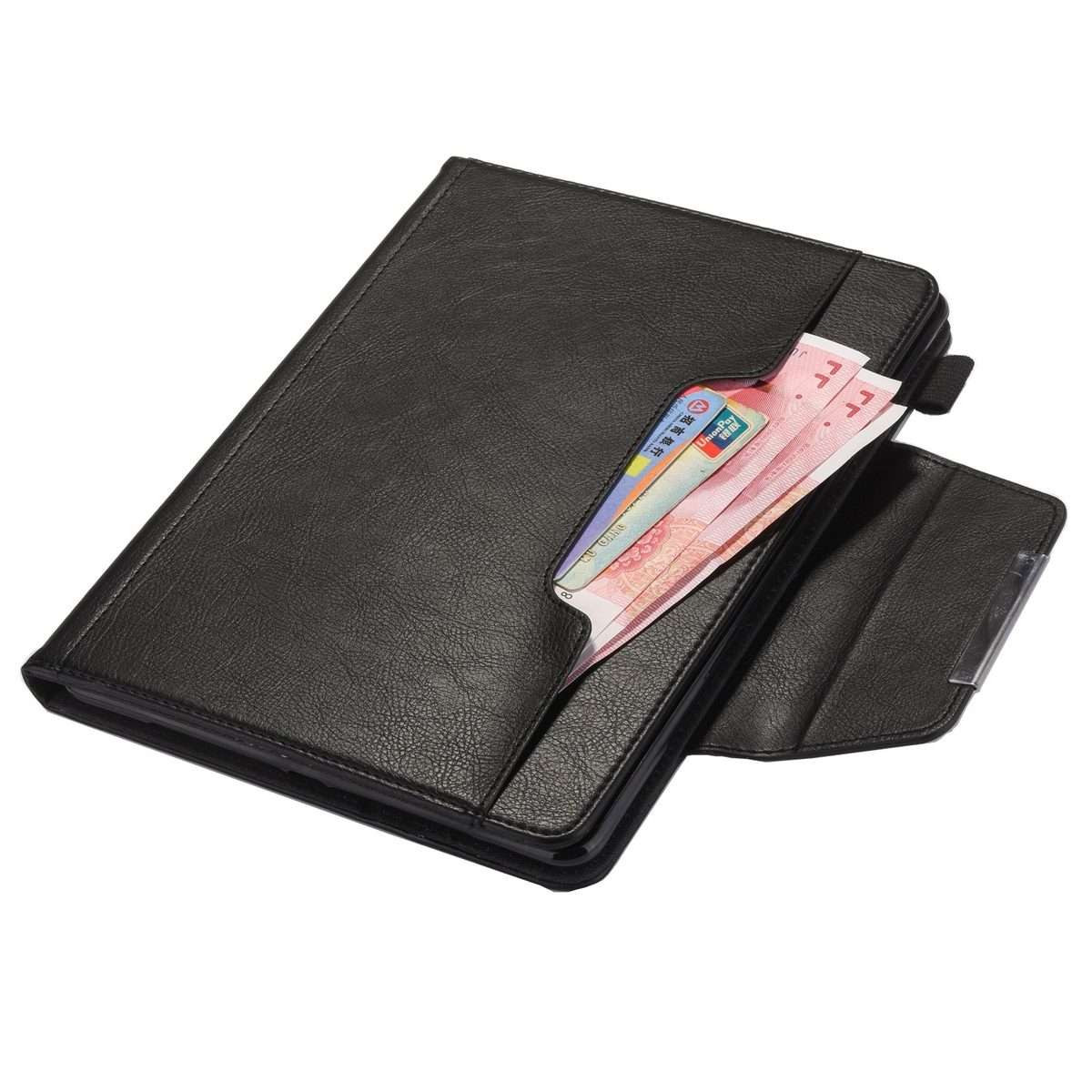For iPad Pro 13 2025 / 2024 Solid Color Metal Buckle Leather Smart Tablet Case(Black)