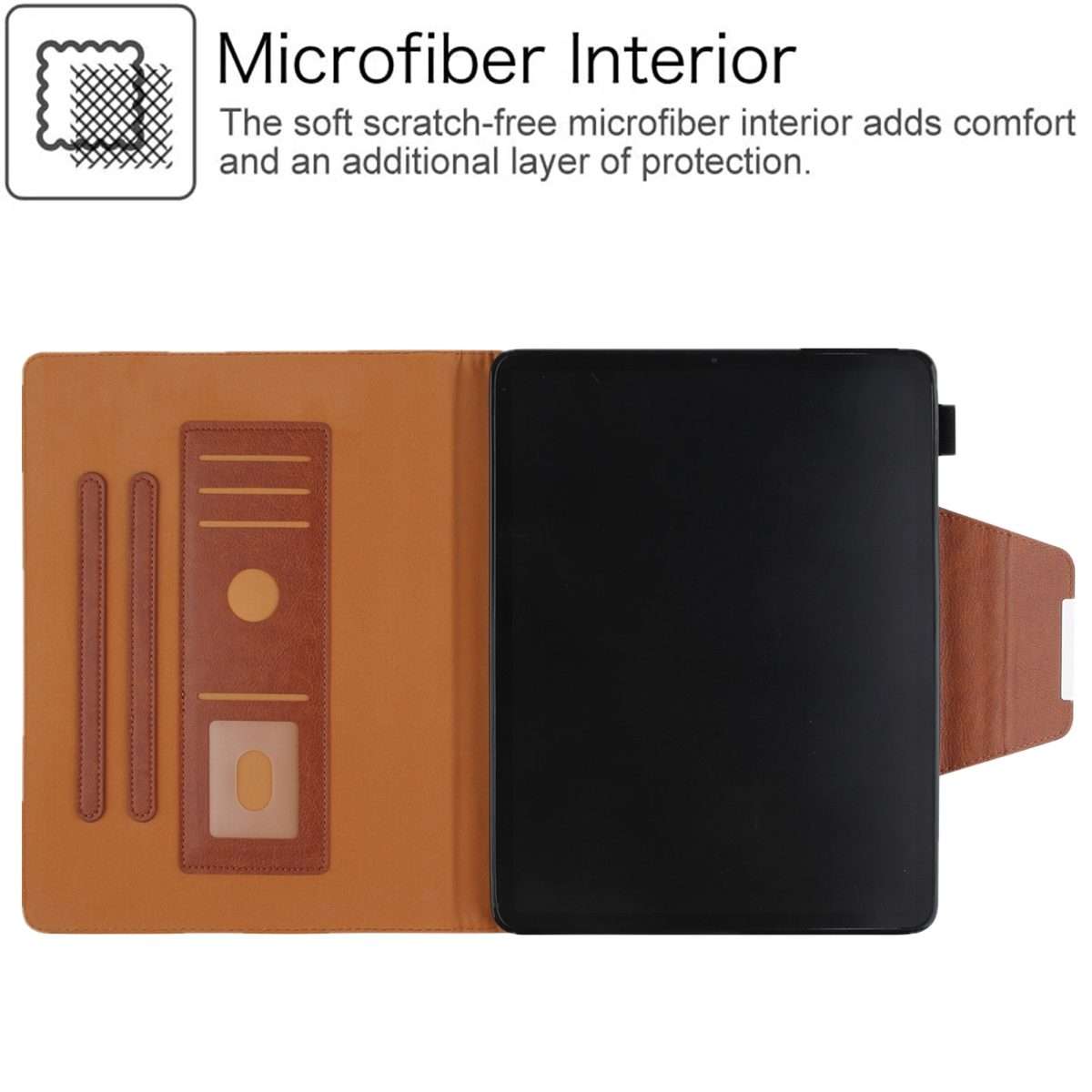 For iPad Pro 13 2025 / 2024 Solid Color Metal Buckle Leather Smart Tablet Case(Brown)