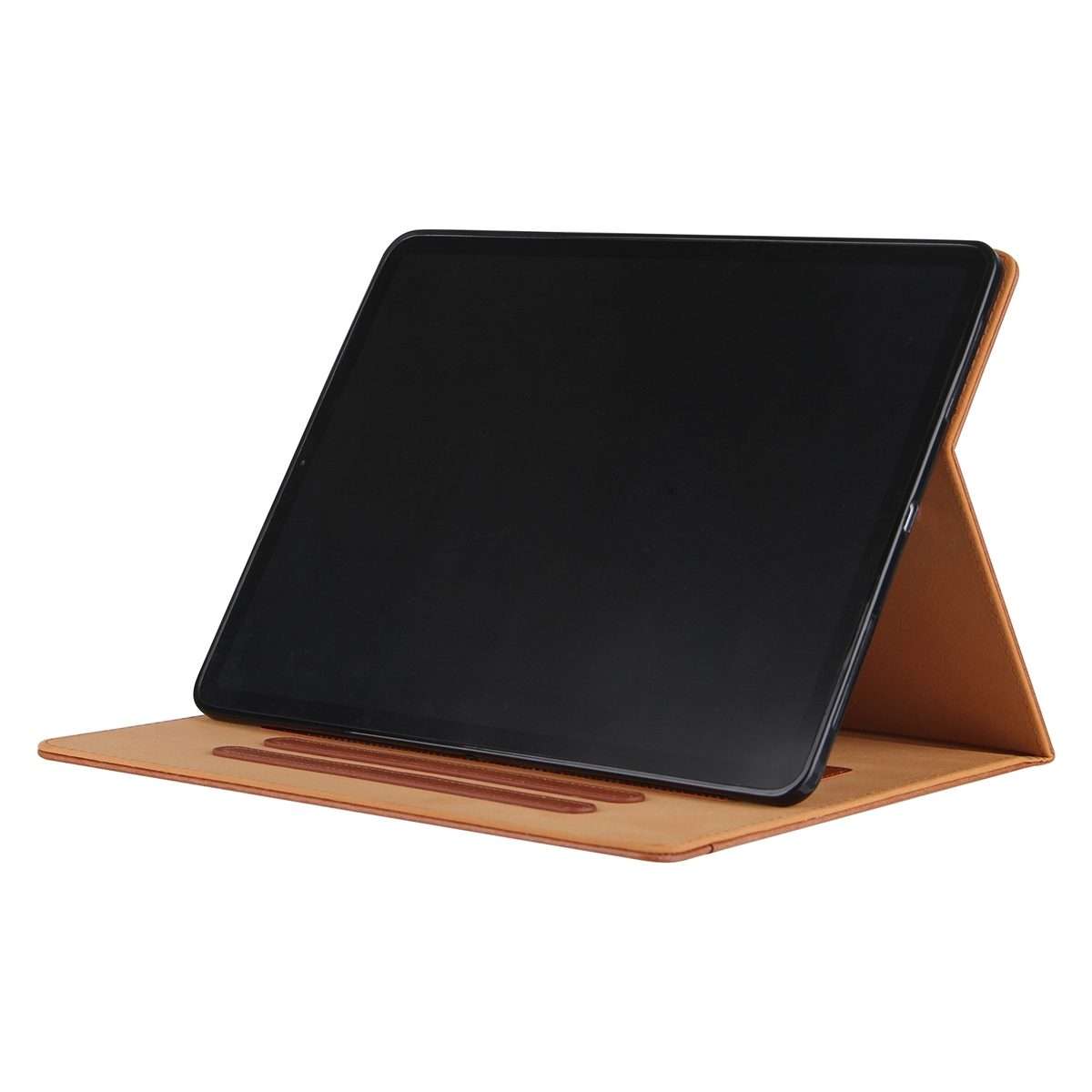 For iPad Pro 13 2025 / 2024 Solid Color Metal Buckle Leather Smart Tablet Case(Brown)