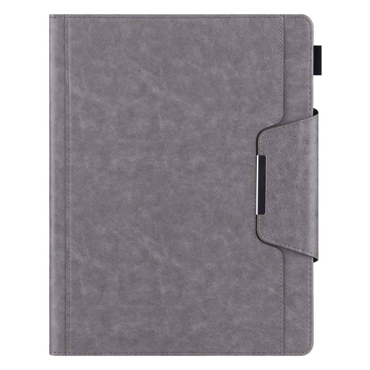 For iPad Pro 13 2025 / 2024 Solid Color Metal Buckle Leather Smart Tablet Case(Grey)