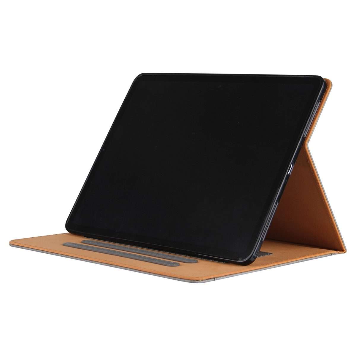 For iPad Pro 13 2025 / 2024 Solid Color Metal Buckle Leather Smart Tablet Case(Grey)