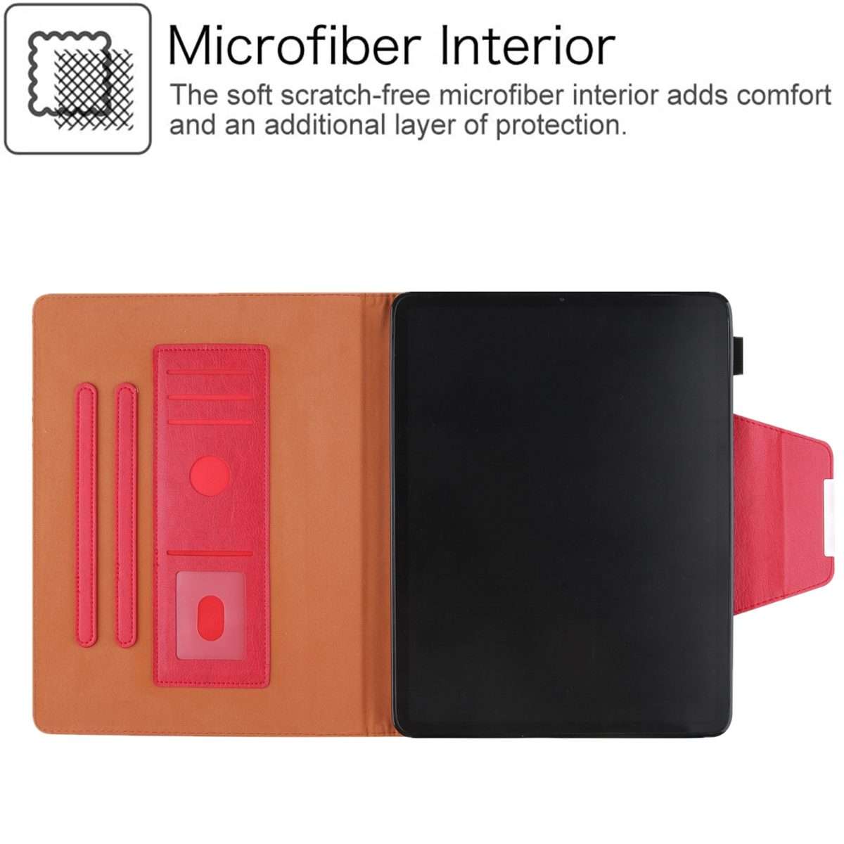 For iPad Pro 13 2025 / 2024 Solid Color Metal Buckle Leather Smart Tablet Case(Red)