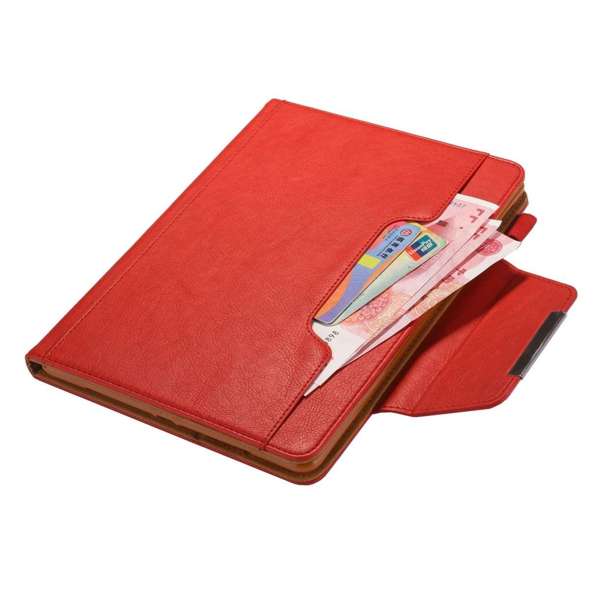 For iPad Pro 13 2025 / 2024 Solid Color Metal Buckle Leather Smart Tablet Case(Red)