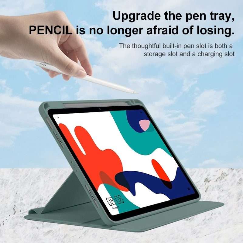 For Huawei MatePad Pro 11 2022 / 2024 Acrylic 360 Degree Rotation Holder Tablet Leather Case(Grey)