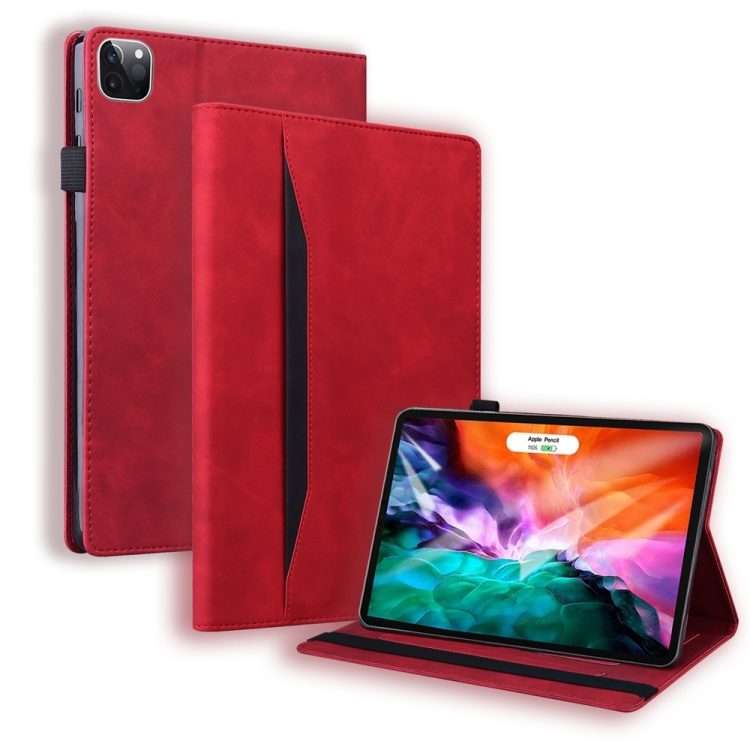 For iPad Pro 13 2025 / 2024 Splicing Shockproof Leather Tablet Case(Red)