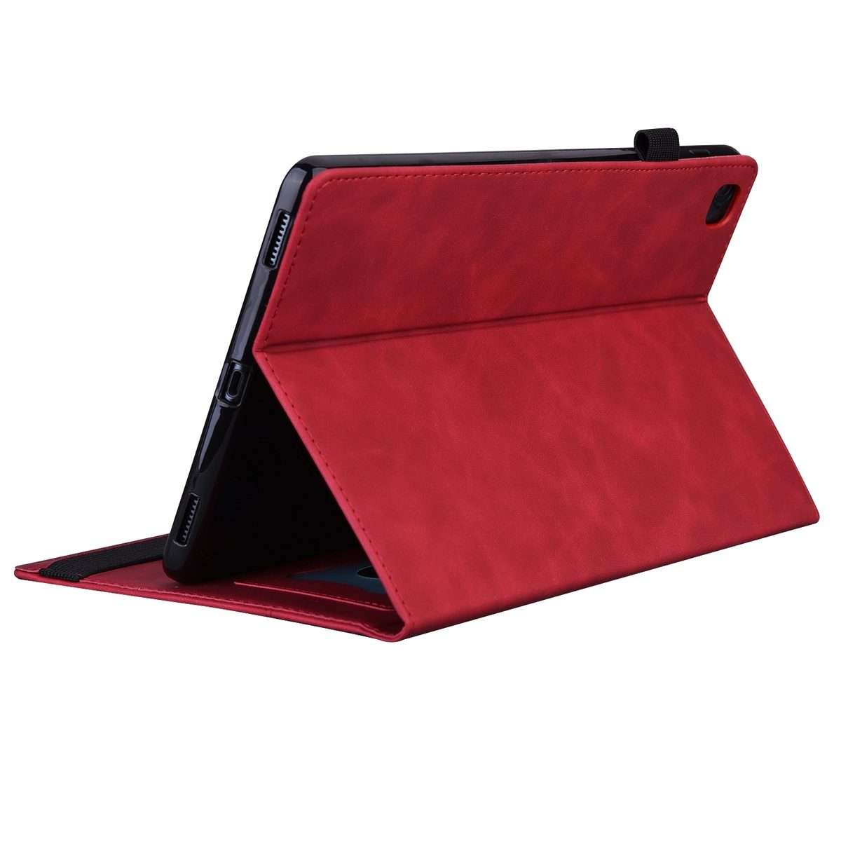 For iPad Pro 13 2025 / 2024 Splicing Shockproof Leather Tablet Case(Red)