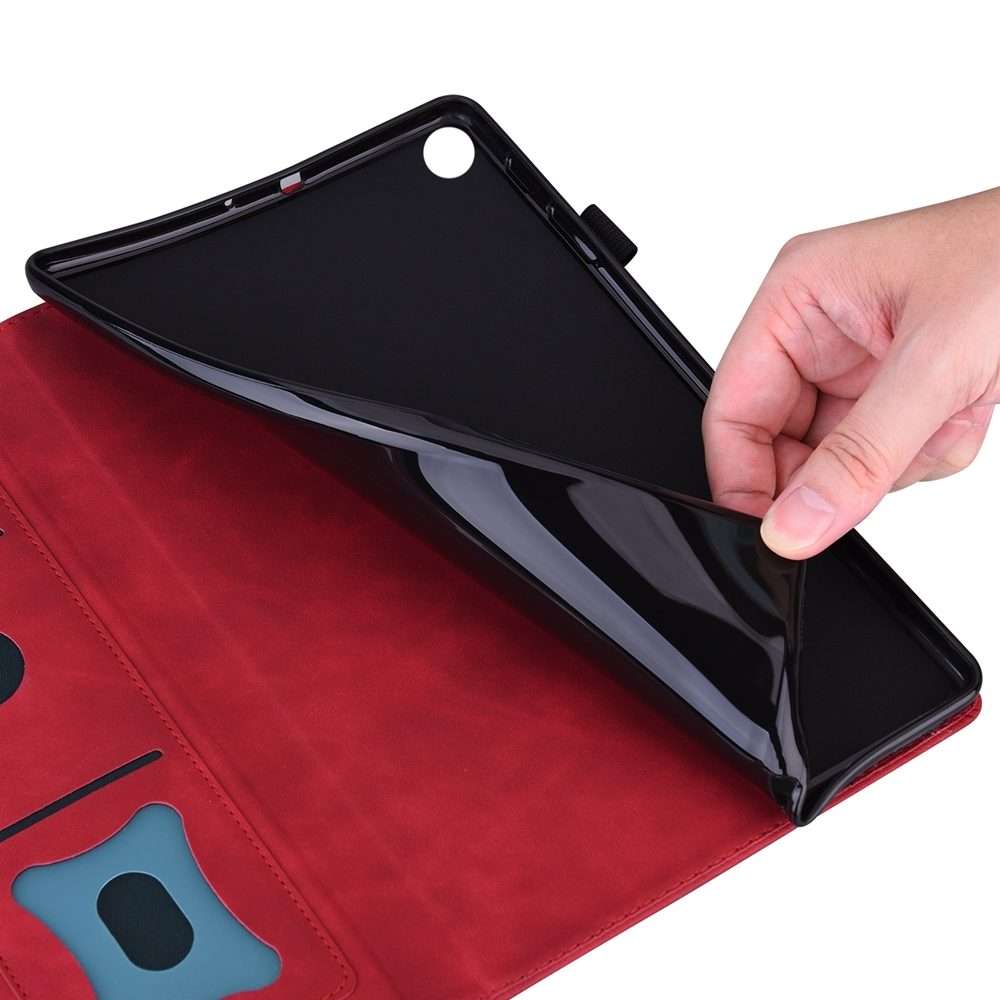 For iPad Pro 13 2025 / 2024 Splicing Shockproof Leather Tablet Case(Red)