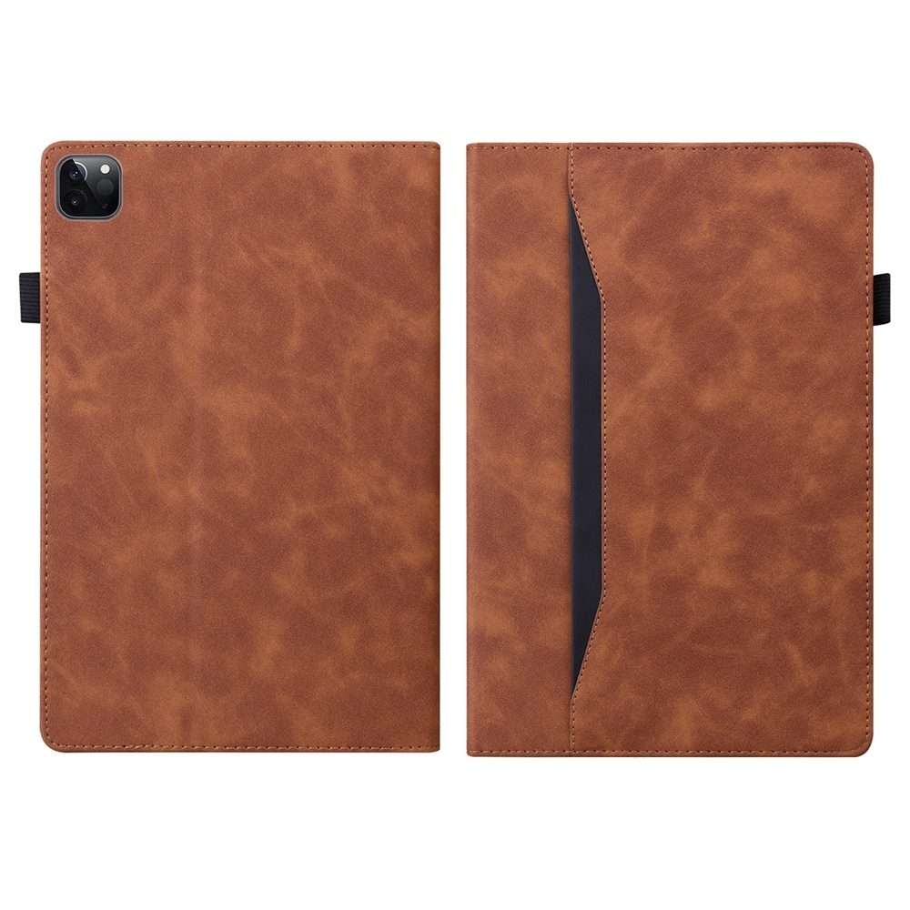 For iPad Pro 11 2025 / 2024 Splicing Shockproof Leather Tablet Case(Brown)