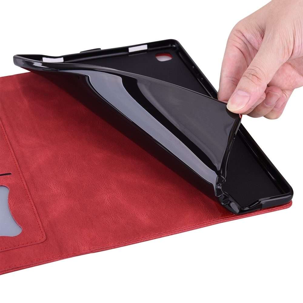 For iPad Pro 13 2025 / 2024 Love Butterfly Embossed Leather Tablet Case(Red)