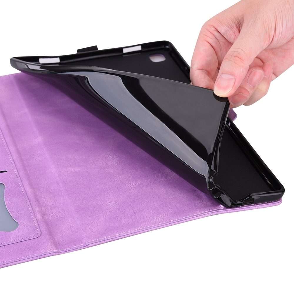 For iPad Pro 13 2025 / 2024 Love Butterfly Embossed Leather Tablet Case(Purple)