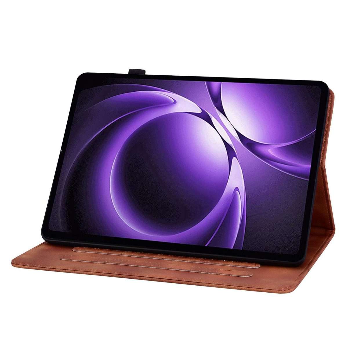 For Xiaomi Redmi K Pad 8.8 inch Lily Embossed Leather Tablet Case(Brown)