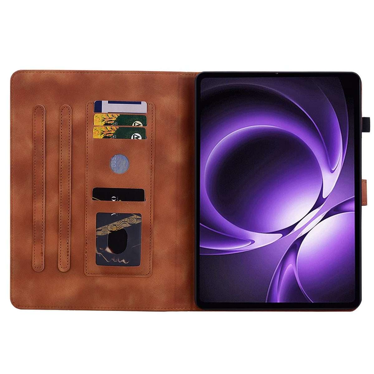 For Xiaomi Redmi K Pad 8.8 inch Lily Embossed Leather Tablet Case(Brown)