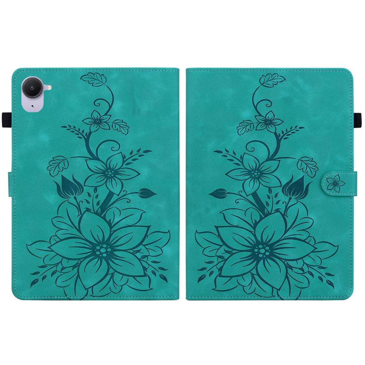 For Xiaomi Redmi K Pad 8.8 inch Lily Embossed Leather Tablet Case(Green)