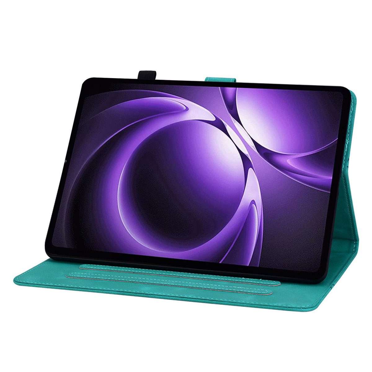 For Xiaomi Redmi K Pad 8.8 inch Lily Embossed Leather Tablet Case(Green)