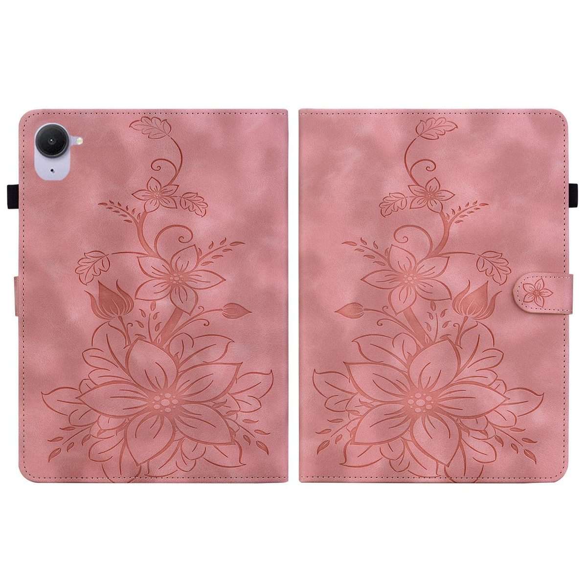 For Xiaomi Redmi K Pad 8.8 inch Lily Embossed Leather Tablet Case(Pink)