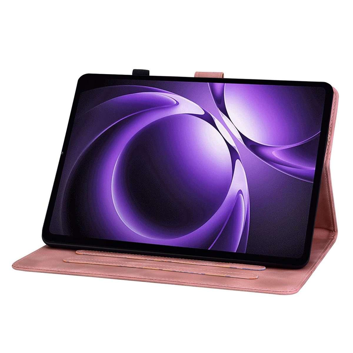 For Xiaomi Redmi K Pad 8.8 inch Lily Embossed Leather Tablet Case(Pink)