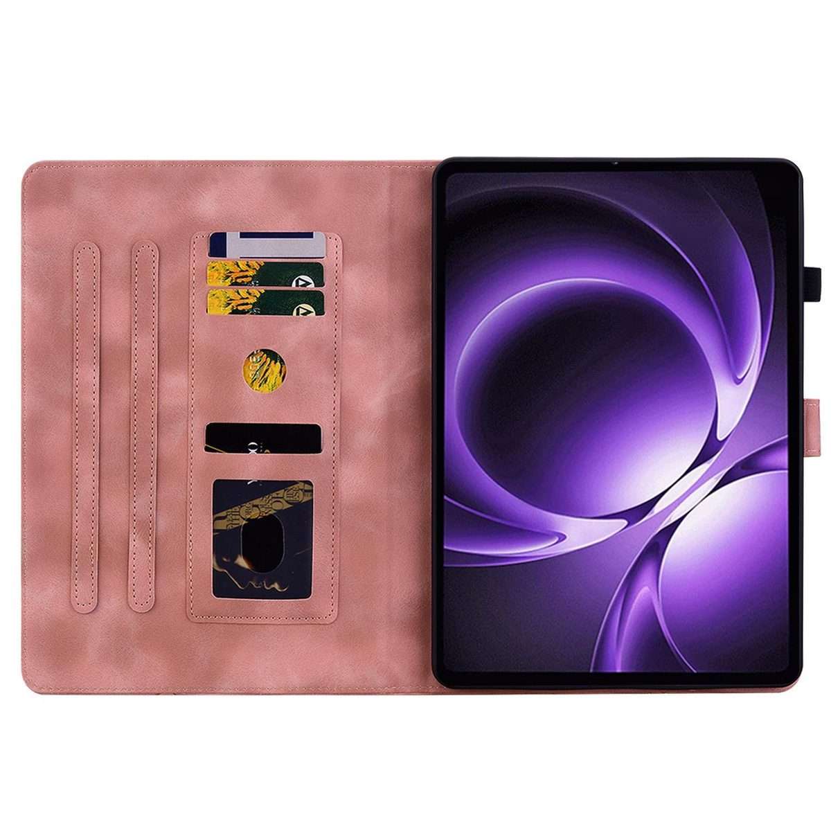 For Xiaomi Redmi K Pad 8.8 inch Lily Embossed Leather Tablet Case(Pink)